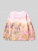 Regular fit sweatshirt met katoen