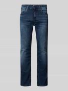Slim fit jeans van katoenmix