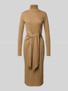 Midi-jurk met col, model 'VAUREEN'