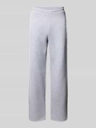 Straight leg sweatpants met elastische band