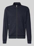 Sweatjack met opstaande kraag