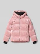 Gewatteerd jack met capuchon en ritssluiting