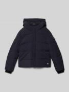 Regular fit gewatteerd jack met logo-applicatie, model 'Camden'