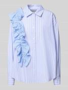 Relaxed fit overhemdblouse van puur katoen, model 'IBODY'