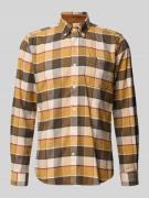 Tailored fit vrijetijdsoverhemd van puur katoen