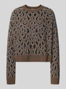 Loose fit gebreide pullover van zuivere wol, model 'DILIRIAA LAOPAA'