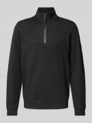 Sweatshirt met opstaande kraag, model 'SELANIK'