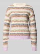 Gebreide pullover met ribboorden