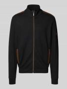 Sweatjack met opstaande kraag, model 'Selanik'