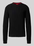 Regular fit gebreide pullover van puur katoen, model 'SRIBBEN_1'