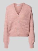 Regular fit gebreid jack met wol en alpaca