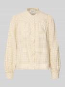 Regular fit blouse met lange mouwen van puur katoen