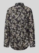 Relaxed fit blouse met lange mouwen van puur katoen