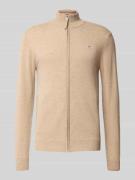 Gebreid jack met ritssluiting