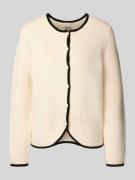 Gebreid jack met ronde hals, model 'BRICA'