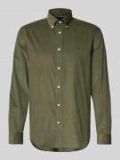 Regular fit corduroy overhemd van puur katoen