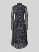 Midi-jurk met opstaande kraag