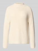 Gebreide pullover met opstaande kraag