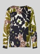 Regular fit blouse met ronde hals