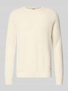 Gebreide pullover met ribboorden, model 'Nadion'