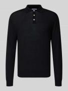 Regular fit poloshirt van scheerwol