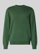 Regular fit gebreide pullover van een mix van katoen en wol