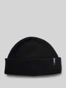 Beanie met labeldetail