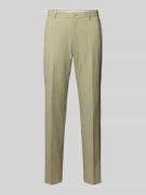 Regular fit pantalon met fijne geweven structuur