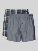 Relaxed fit boxershort met logopatch in een set van 2 stuks