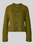 Loose fit cardigan van scheerwolmix