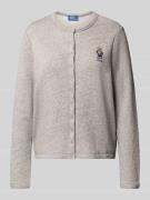 Regular fit jack in gebreide look met logostitching