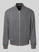 Regular fit bomberjack van wolmix, model 'JENS'