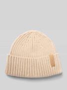 Beanie met labeldetail, model 'SUMTER'
