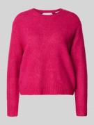 Gebreide pullover met ronde hals, model 'PLAMEDI'