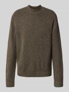 Loose fit gebreide pullover met wol