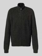 Gebreid jack met ritssluiting