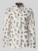 Overhemdblouse met knoopsluiting