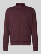 Sweatjack met opstaande kraag