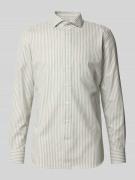 Slim fit zakelijk overhemd met kentkraag