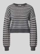 Relaxed fit gebreide pullover met all-over motief, model 'PIUMO'