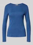 Shaped fit shirt met lange mouwen van een mix van katoen en viscose