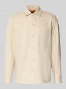 Loose fit vrijetijdsoverhemd met wol, model 'LOCKY'