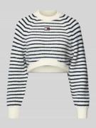 Boxy fit gebreide pullover met wol