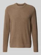Gebreide pullover met ronde hals, model 'Andy'