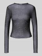 Shirt met lange mouwen en ronde hals, model 'STAR FOIL'