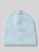 Beanie met labelstitching