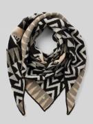 Sjaal met wol, model 'Intarsien'