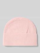 Regular fit muts met wol in gebreide look