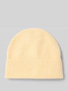 Regular fit muts met wol in gebreide look