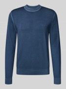 Regular fit gebreide pullover van pure scheerwol, model 'ASTEFO'